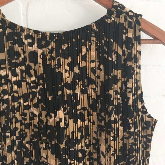 Revolve x Joie Ribbed Silky Tank top Blouse Animal print Leopard Black tan Sz M - Picture 13 of 13